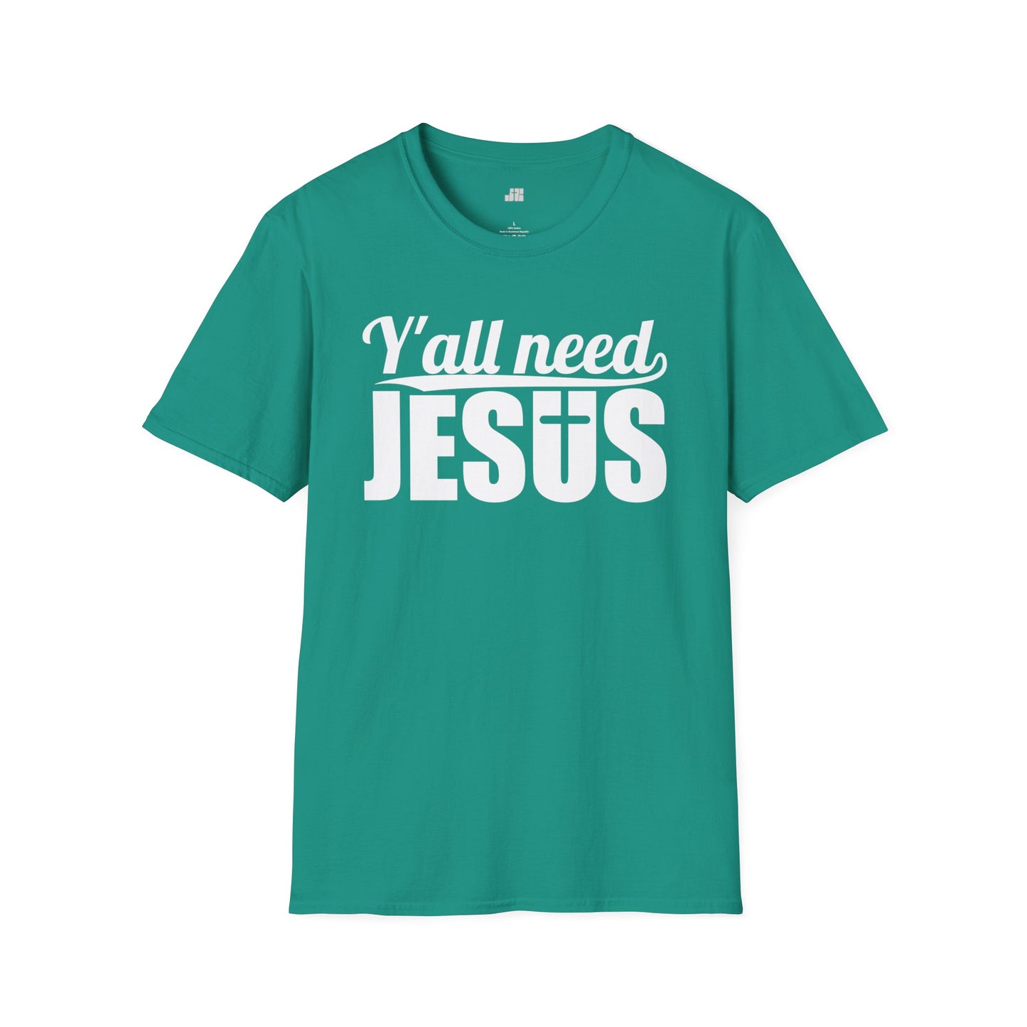 Y'all Need Jesus Softstyle T-shirt - Christian Shirt