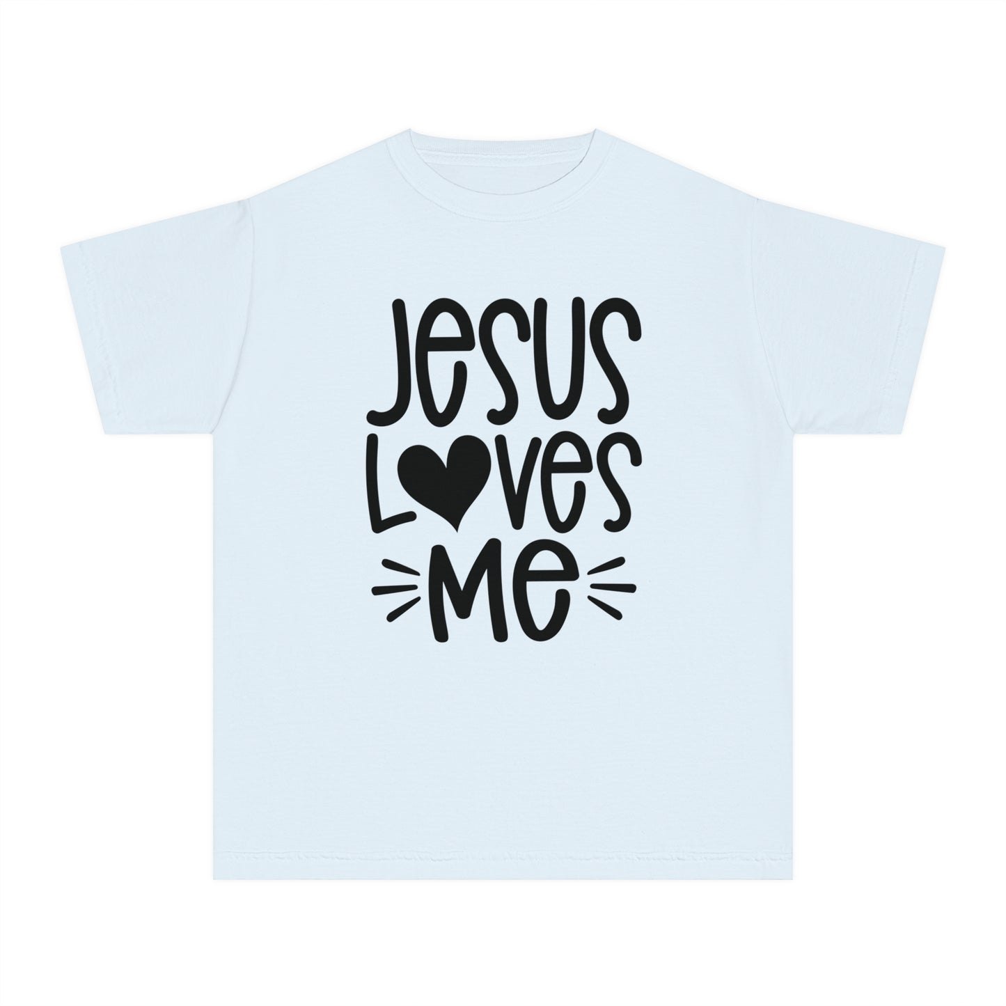 Jesus Loves Me Comfort Colors Youth Christian Tee