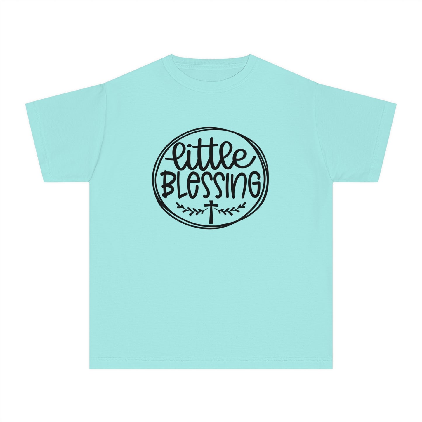 Little Blessing Comfort Colors Youth Christian Tee