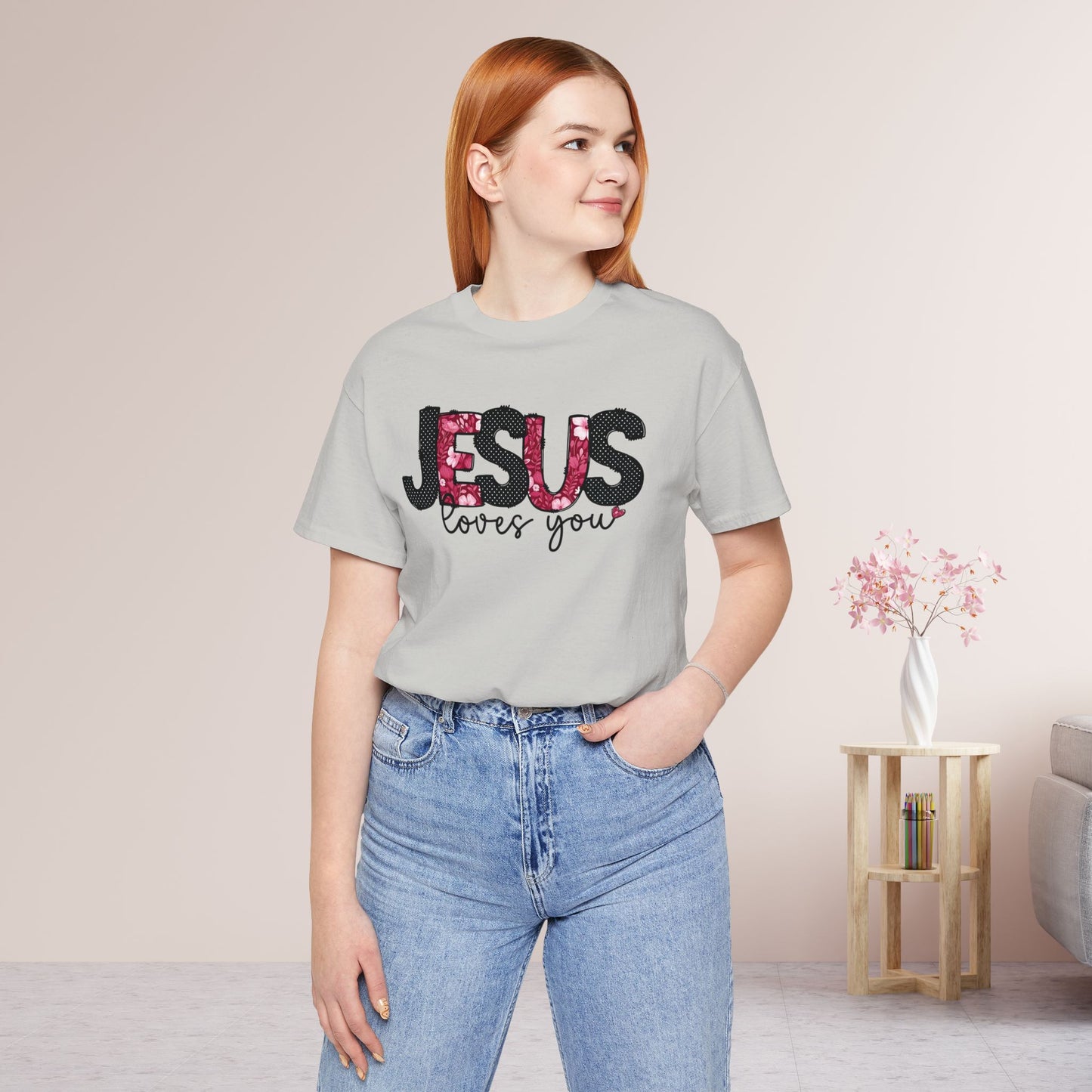 Jesus Loves You Soft Cotton Tee - Christian Shirt