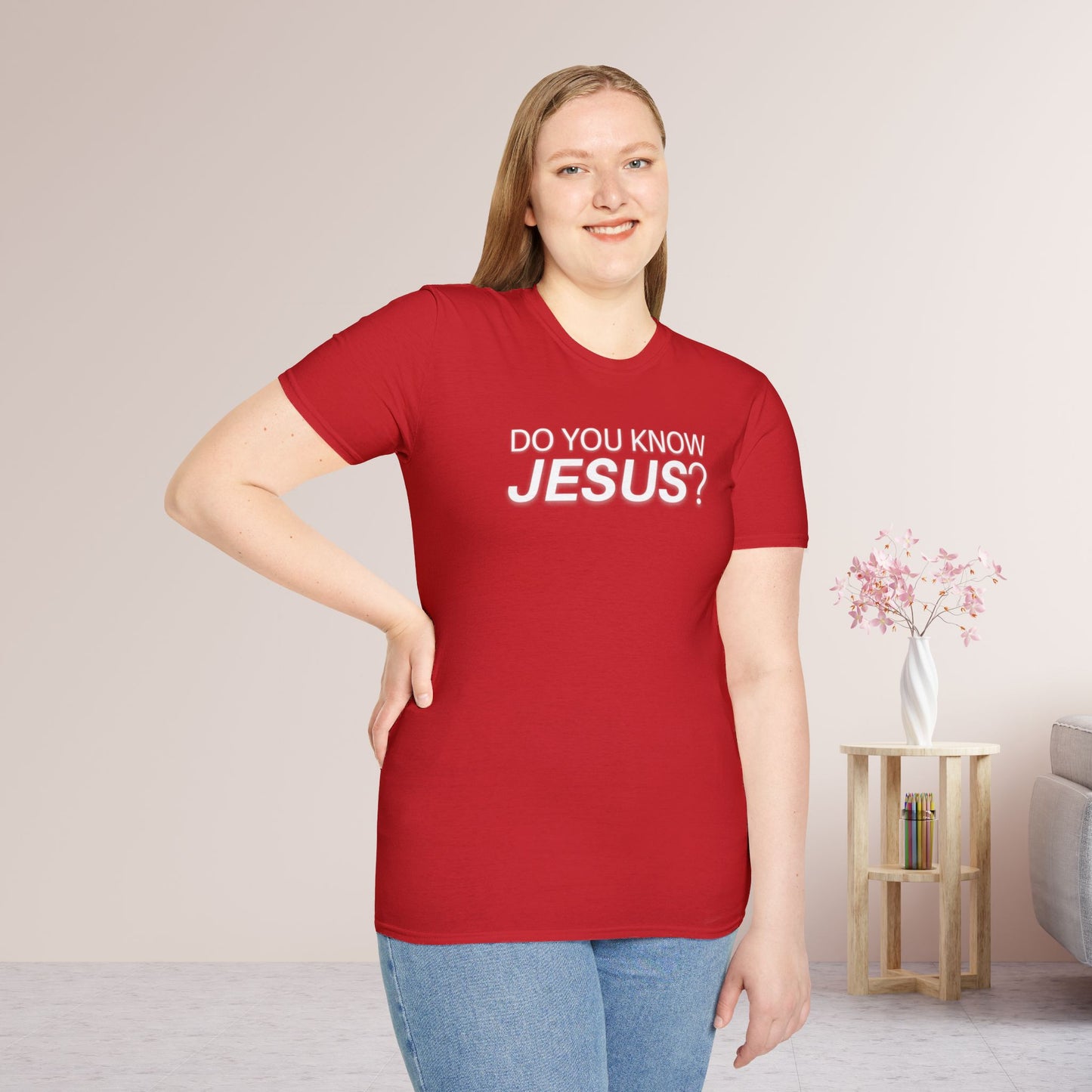 Do You Know Jesus Softstyle T-shirt - Trendy Christian T-shirt