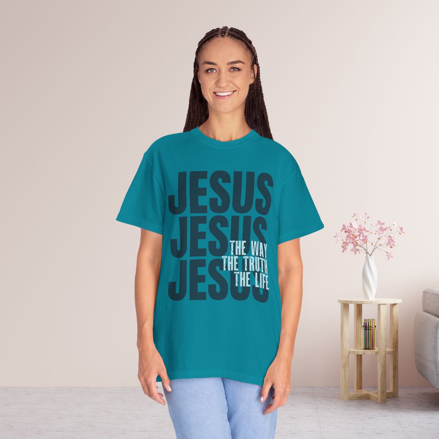 Comfort Colors Jesus Shirt - Bible Verse Shirt John 14:6