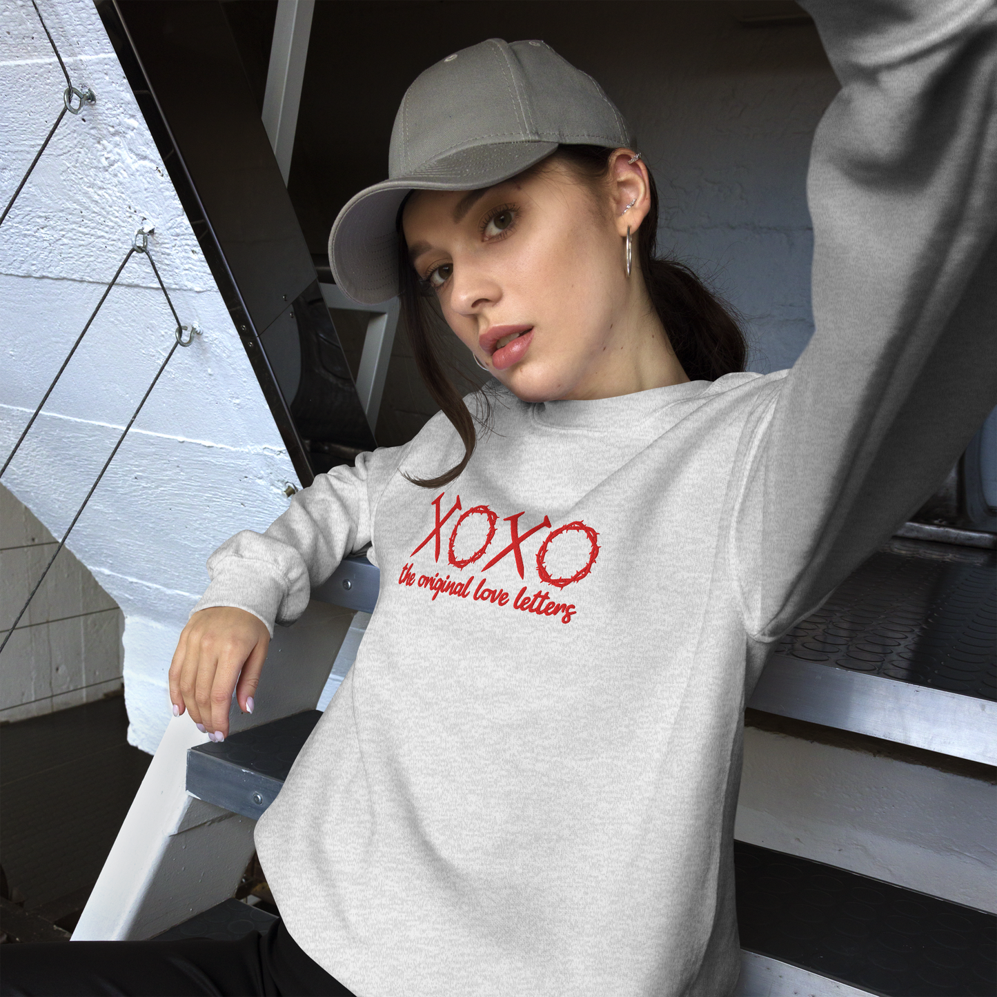 XOXO The Original Love Letters Embroidered Sweatshirt