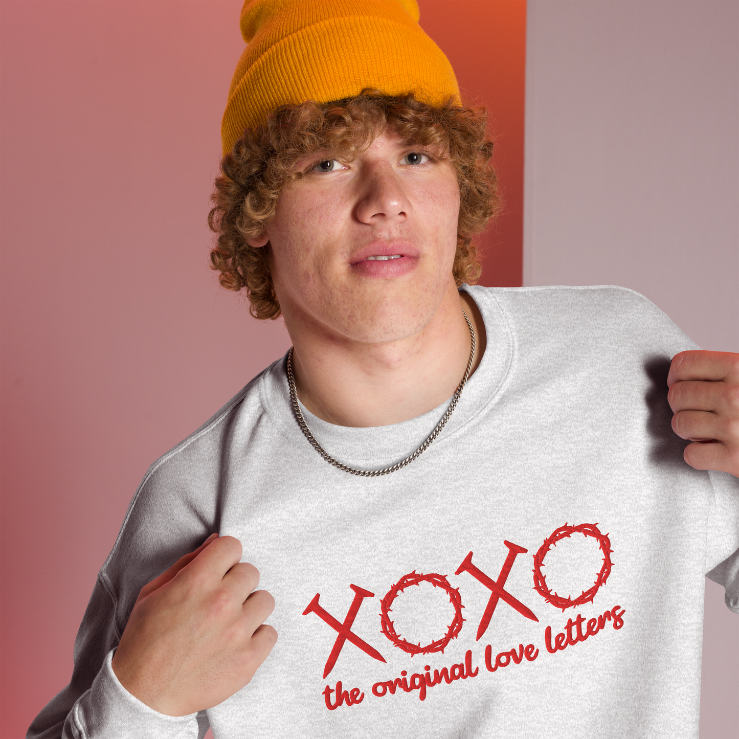 XOXO The Original Love Letters Embroidered Sweatshirt