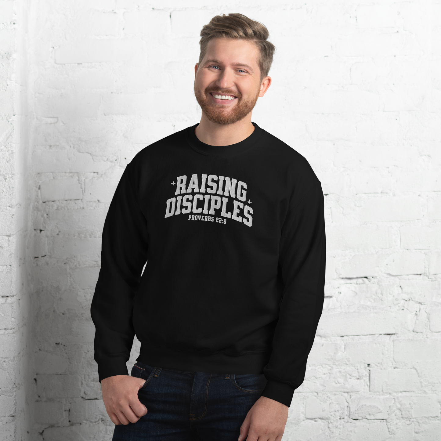 Raising Disciples Proverbs 22:6 Embroidered Sweatshirt