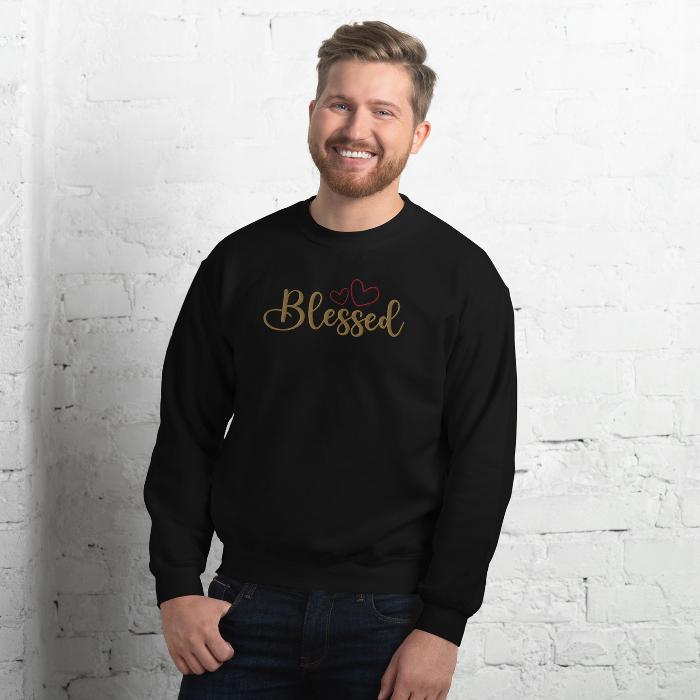 Blessed Embroidered Sweatshirt