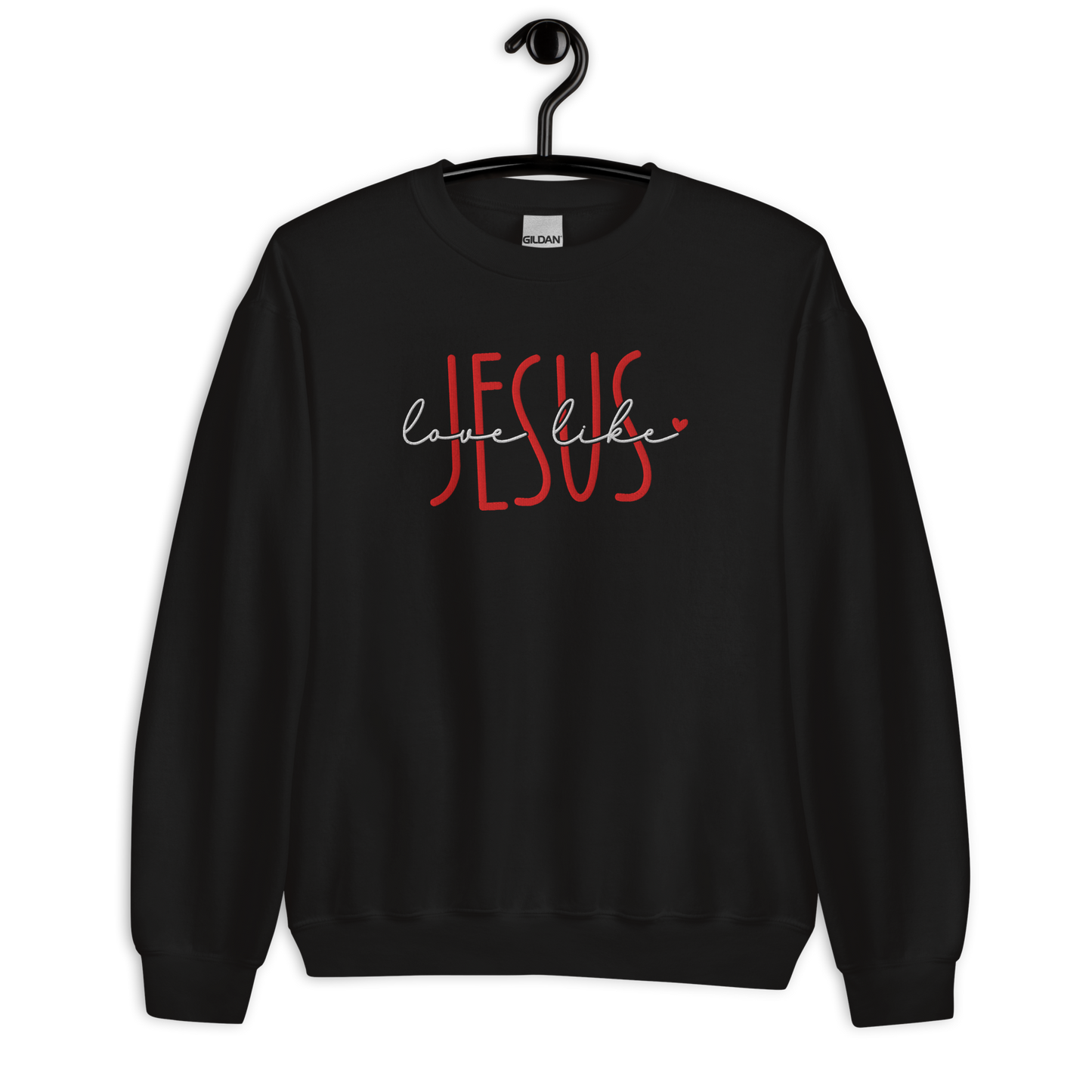 Love Like Jesus Embroidered Sweatshirt