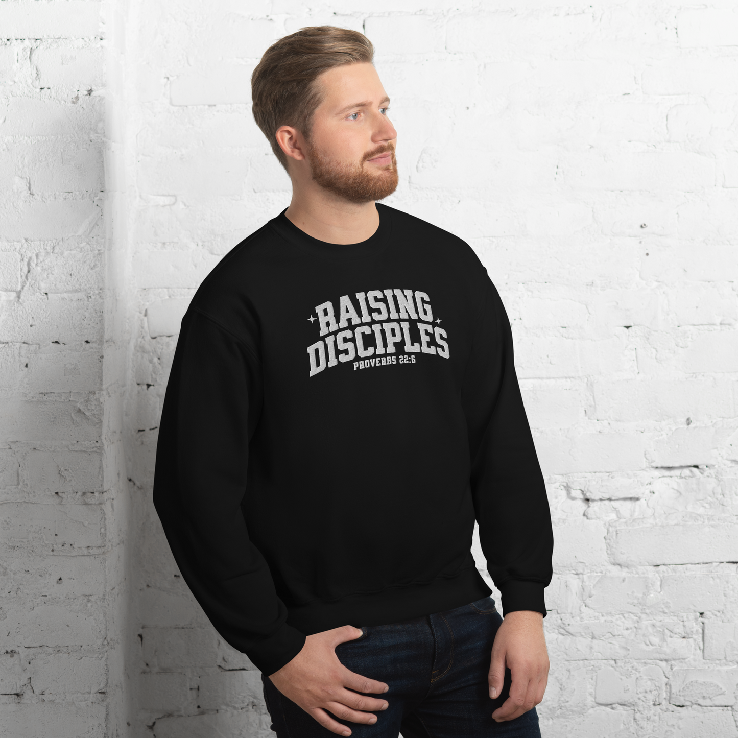 Raising Disciples Proverbs 22:6 Embroidered Sweatshirt