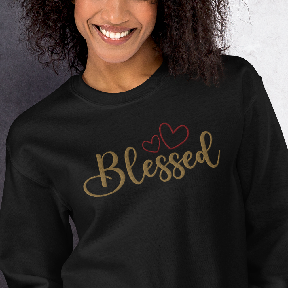 Blessed Embroidered Sweatshirt