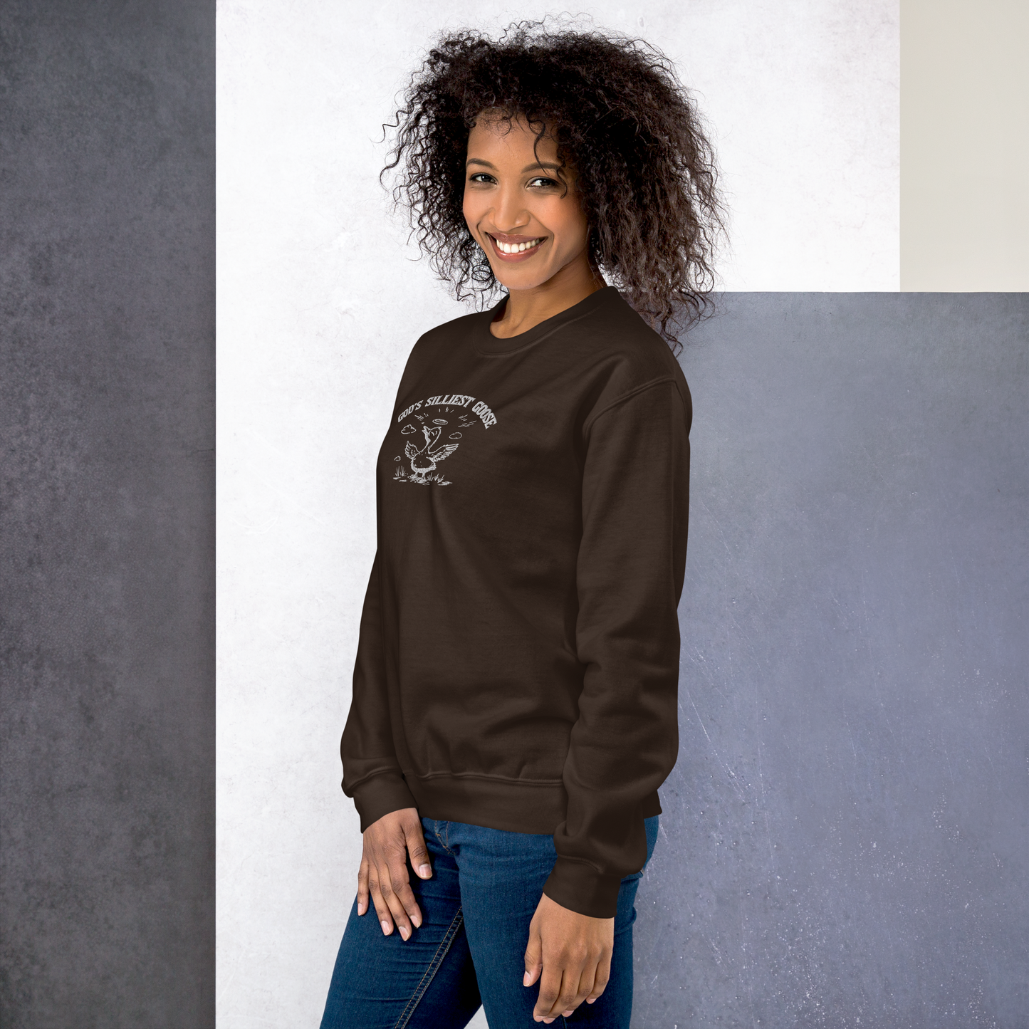 God's Silliest Goose Embroidered Sweatshirt