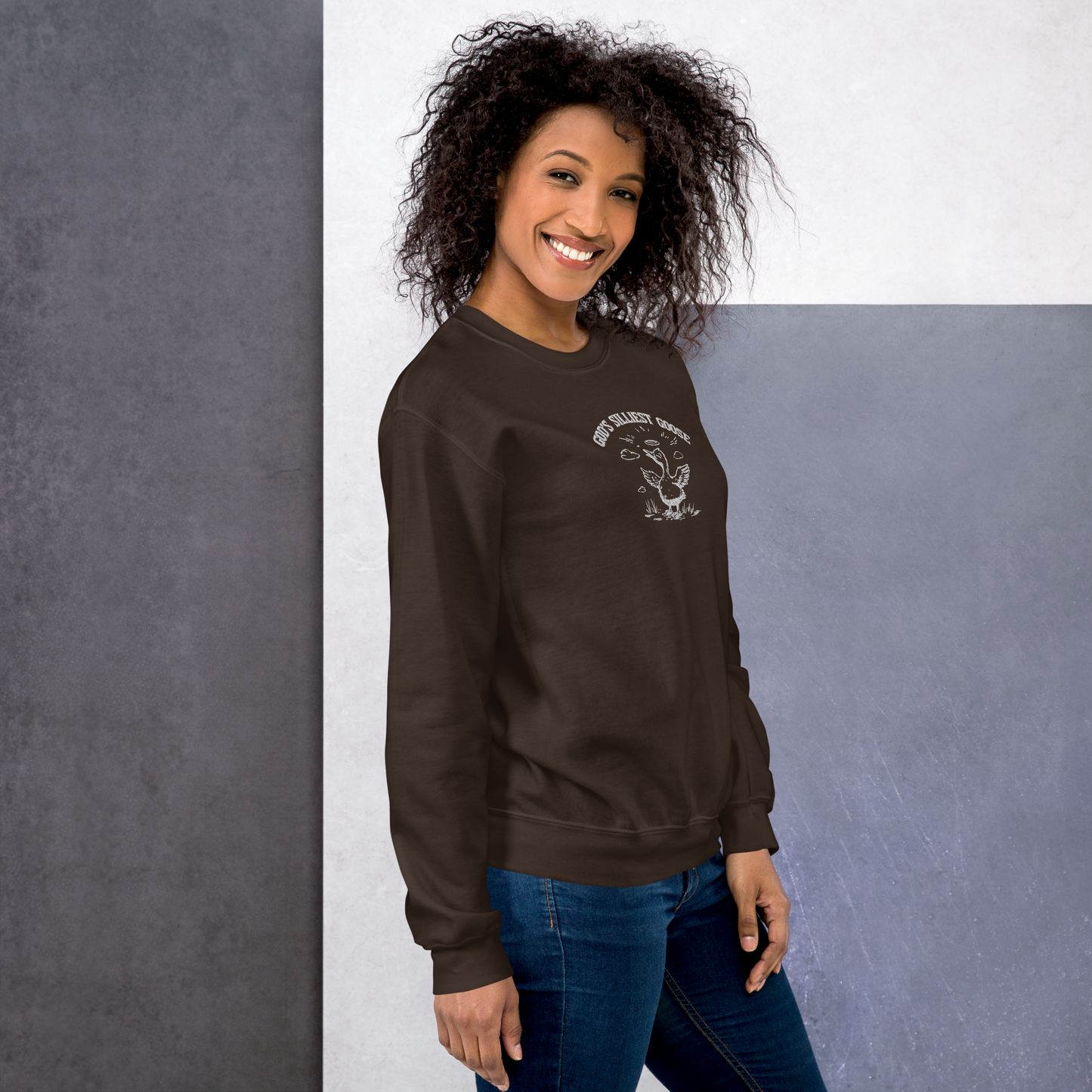 God's Silliest Goose Embroidered Sweatshirt