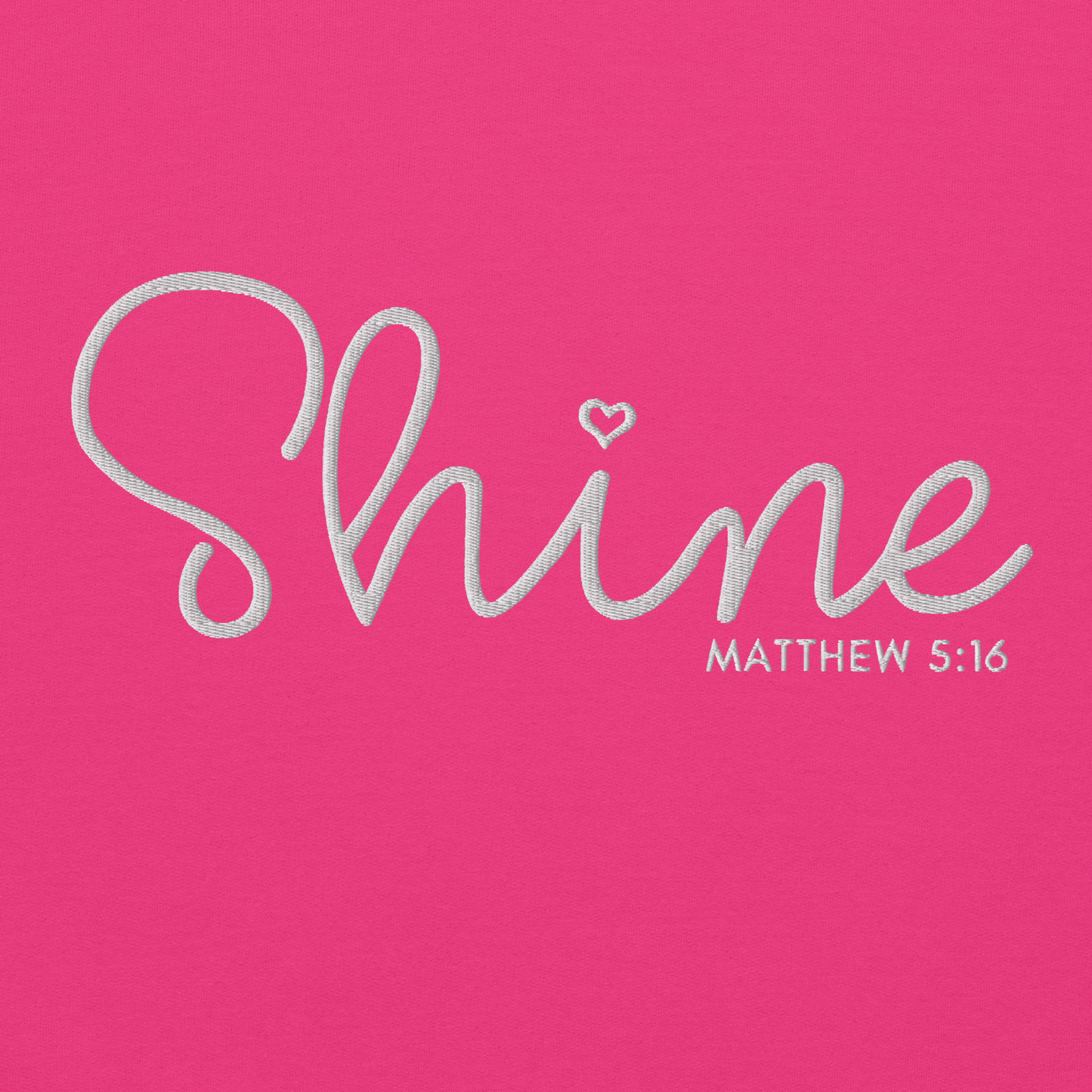 Shine Matthew 5:16 Embroidered Sweatshirt