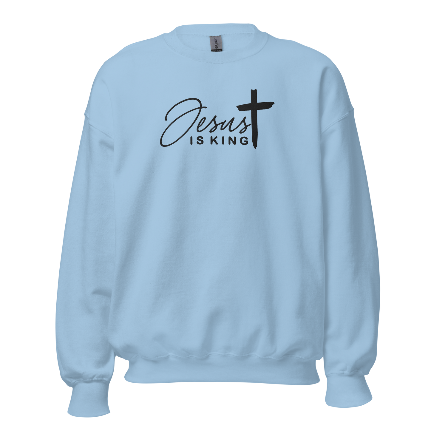 Jesus is King Embroidered Sweatshirt