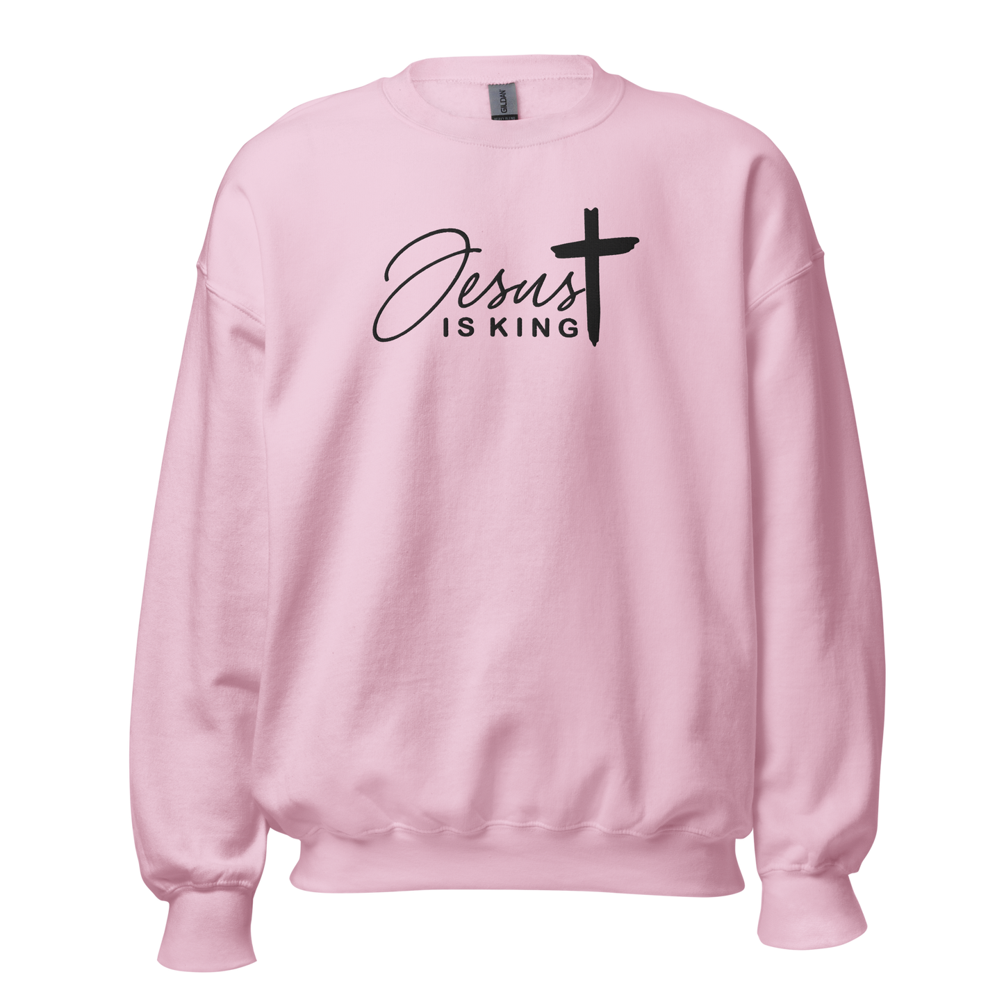 Jesus is King Embroidered Sweatshirt