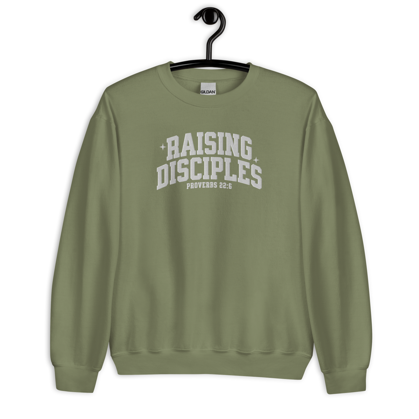 Raising Disciples Proverbs 22:6 Embroidered Sweatshirt