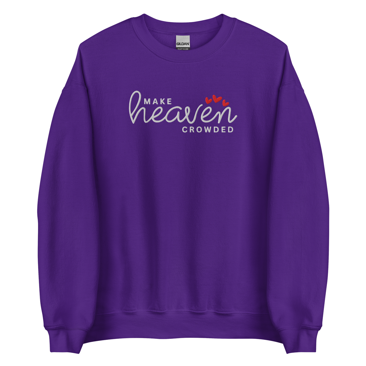 Make Heaven Crowded Embroidered Sweatshirt