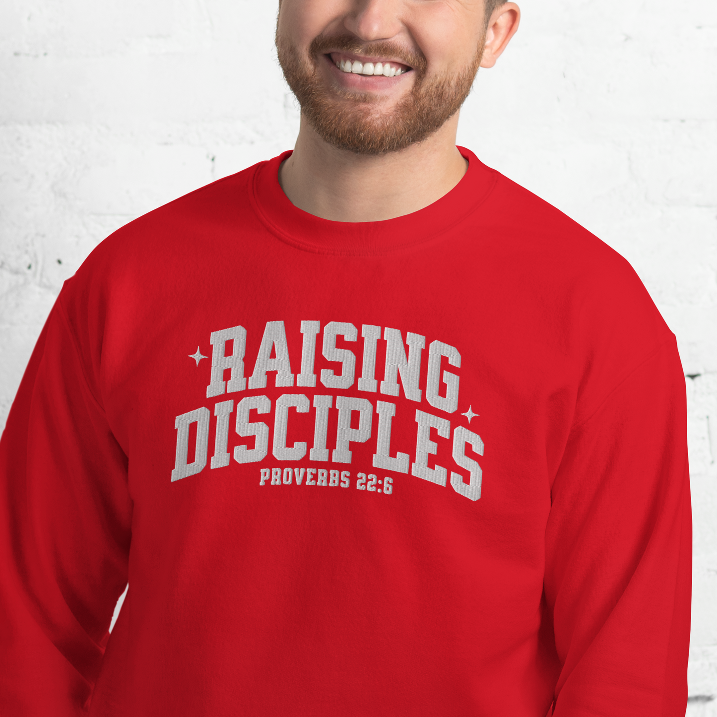 Raising Disciples Proverbs 22:6 Embroidered Sweatshirt