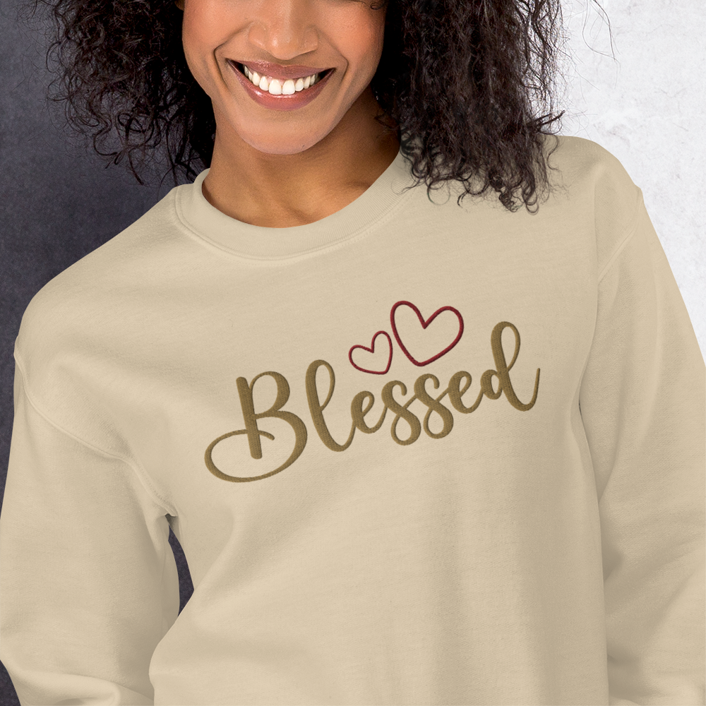 Blessed Embroidered Sweatshirt