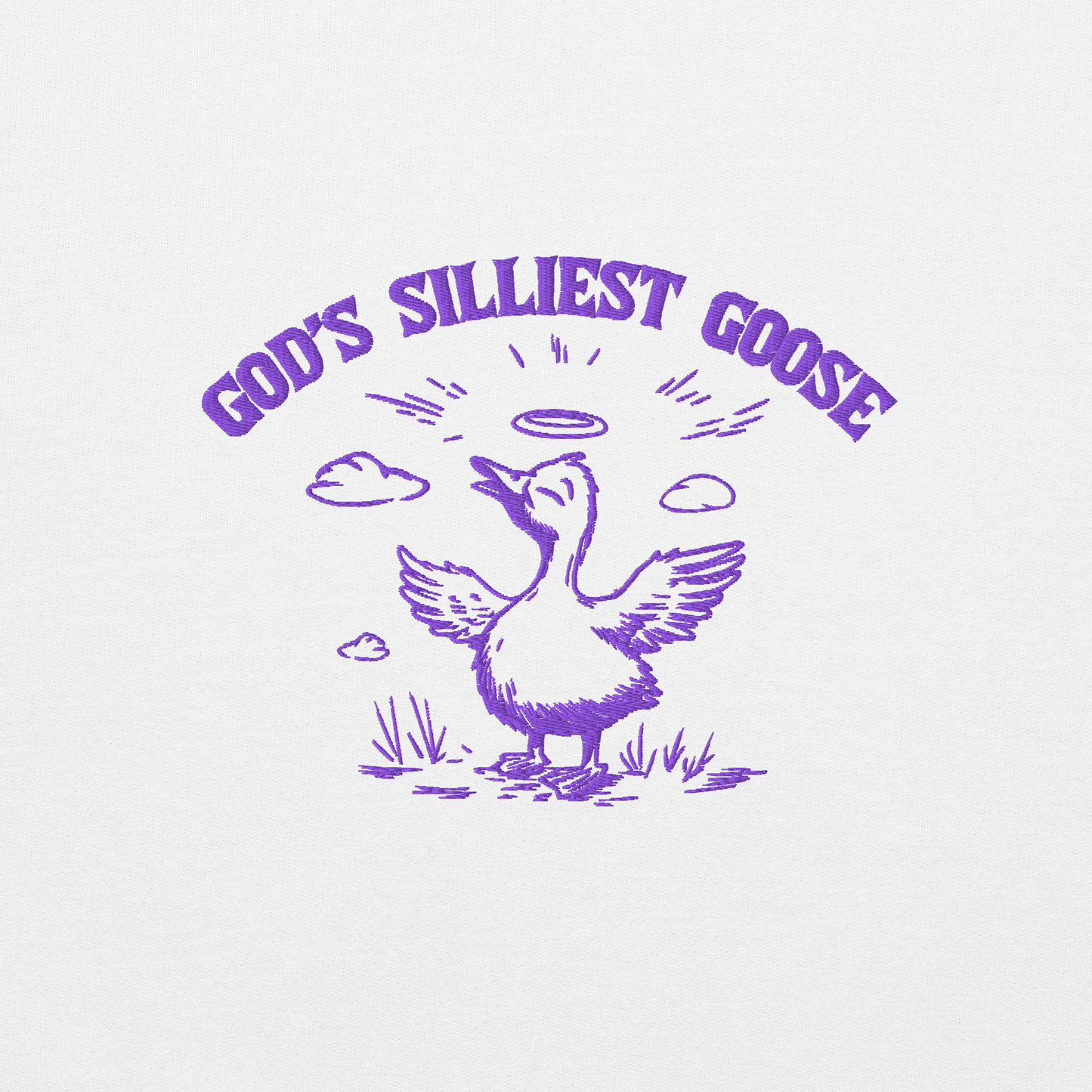 God's Silliest Goose Embroidered Sweatshirt