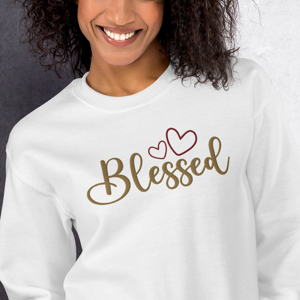 Blessed Embroidered Sweatshirt