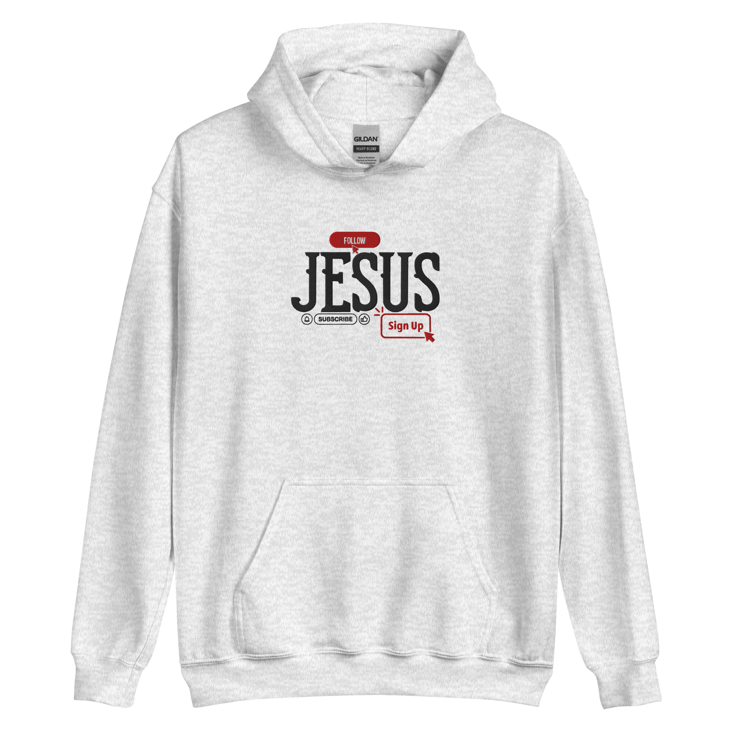 Follow Jesus Embroidered Hoodie