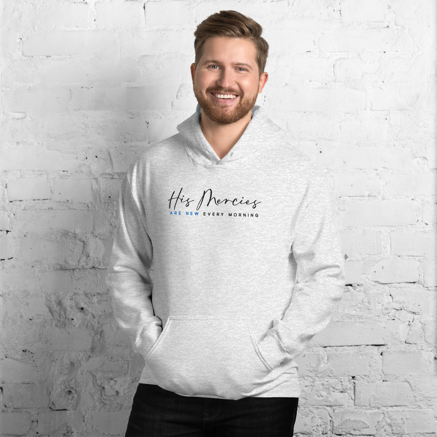 His Mercies Are New Every Morning Embroidered Hoodie