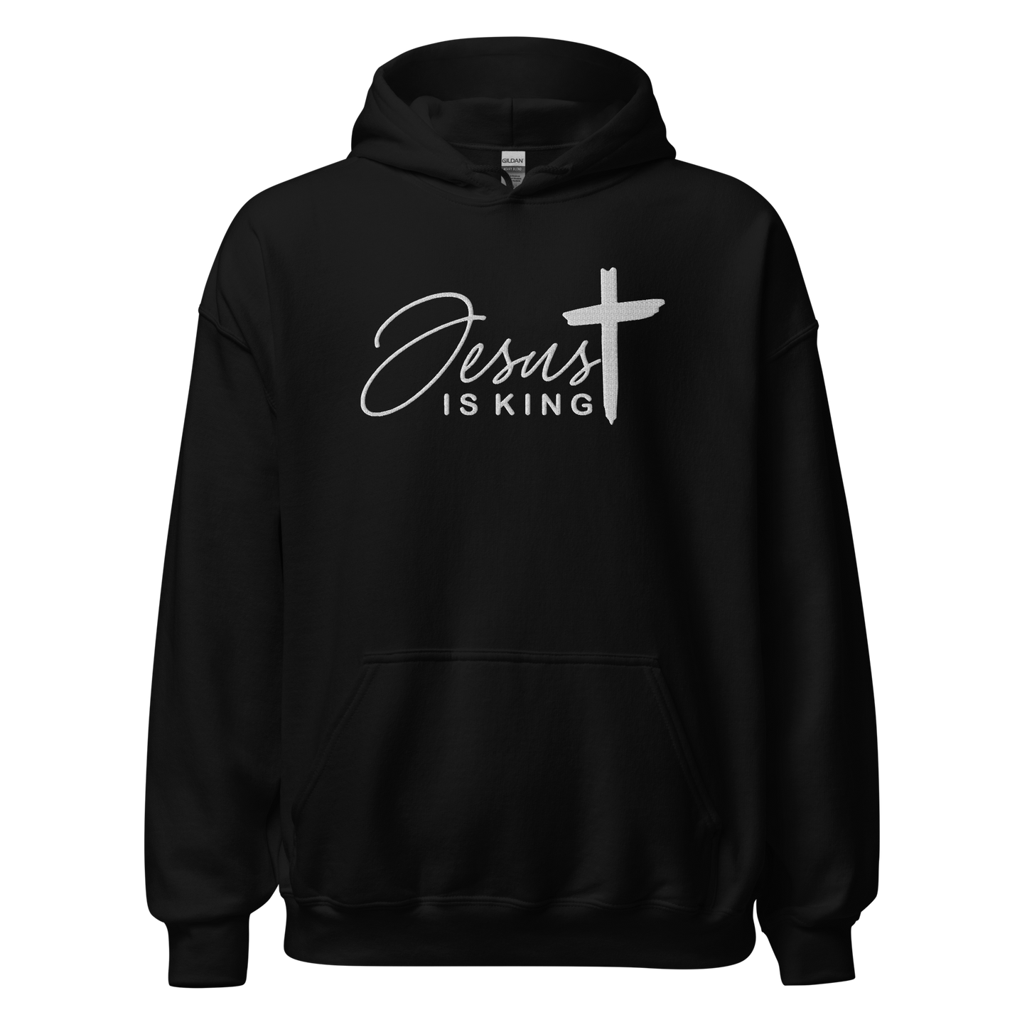 Jesus is King Embroidered Hoodie