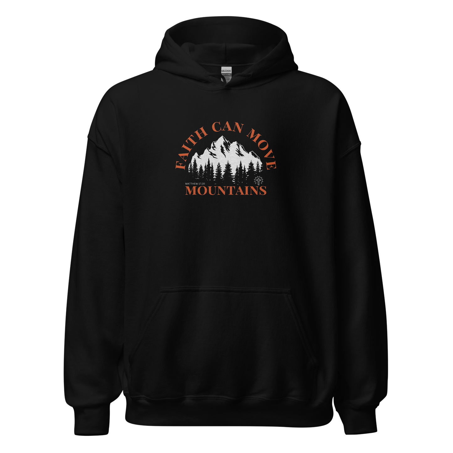 Faith Can Move Mountains Embroidered Hoodie