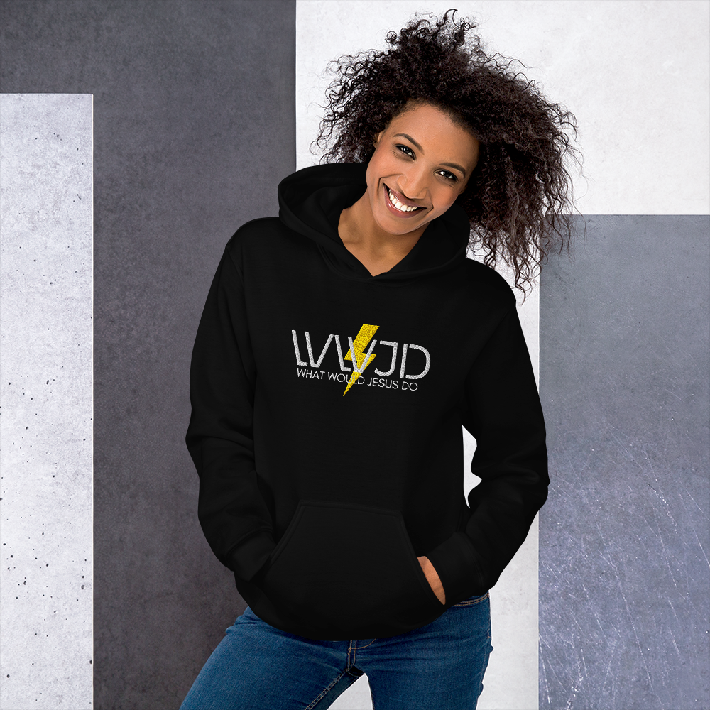 WWJD Embroidered Hoodie - What Would Jesus Do