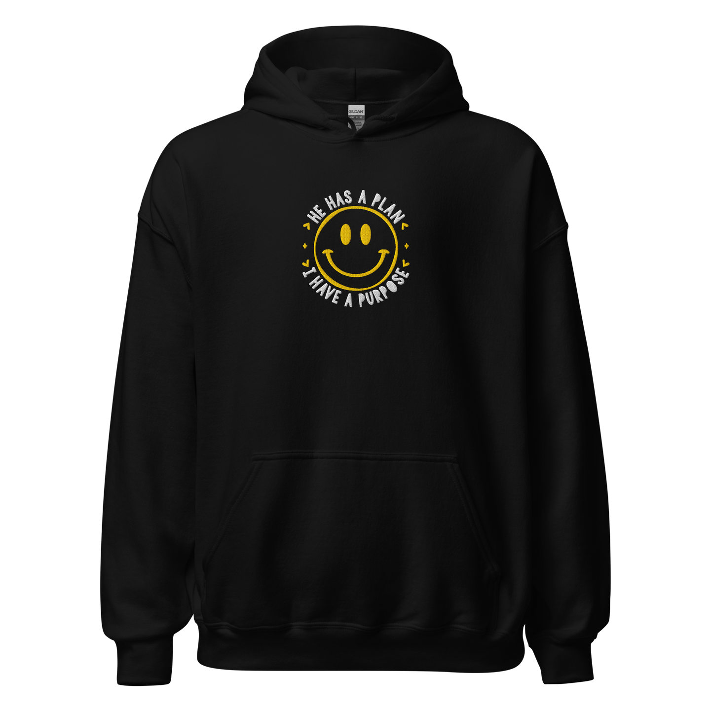 He Has a Plan I Have a Purpose Embroidered Hoodie