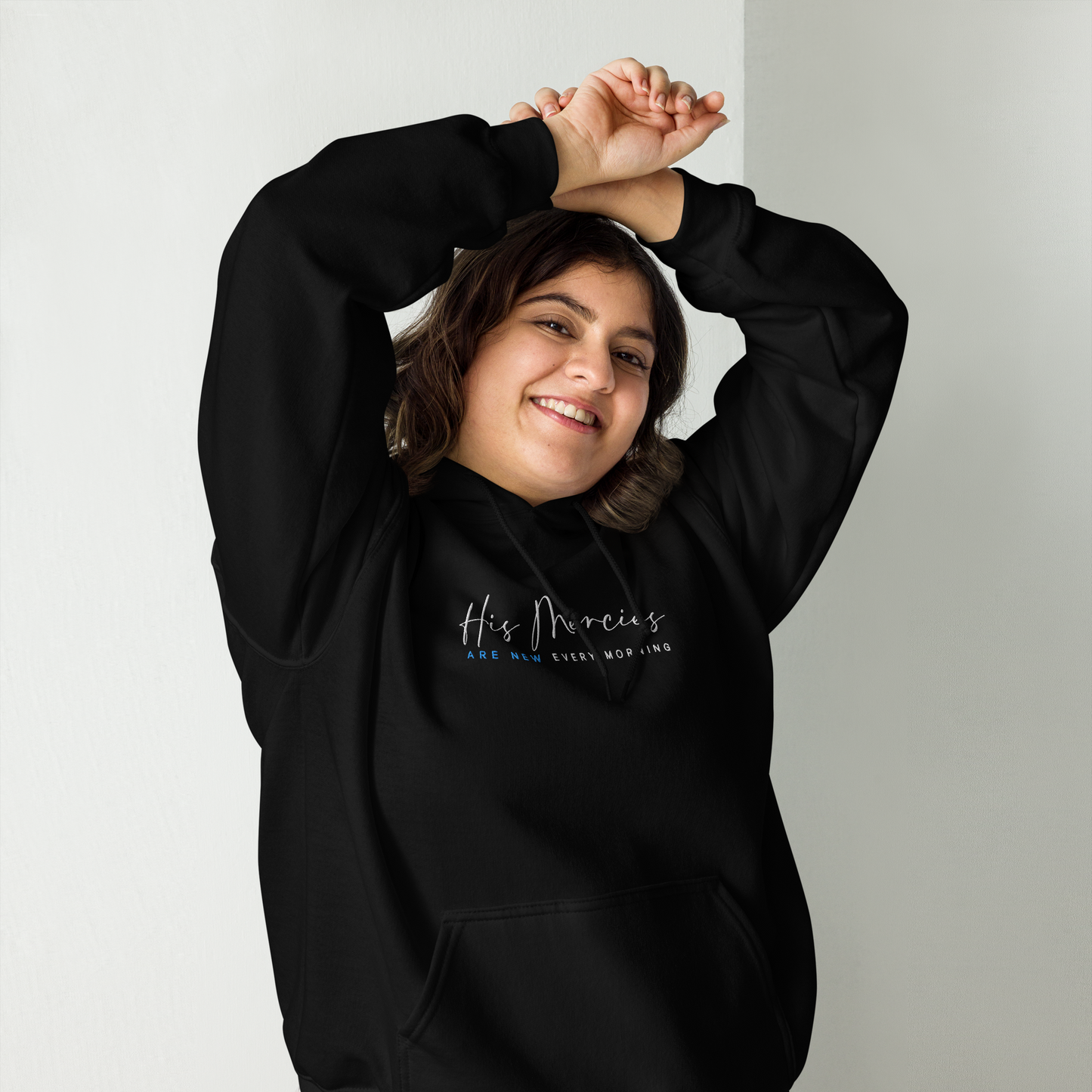 His Mercies Are New Every Morning Embroidered Hoodie