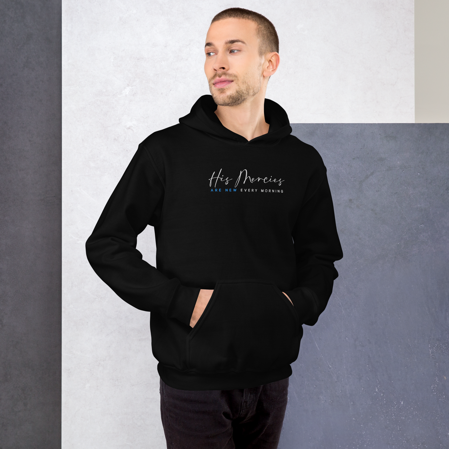 His Mercies Are New Every Morning Embroidered Hoodie