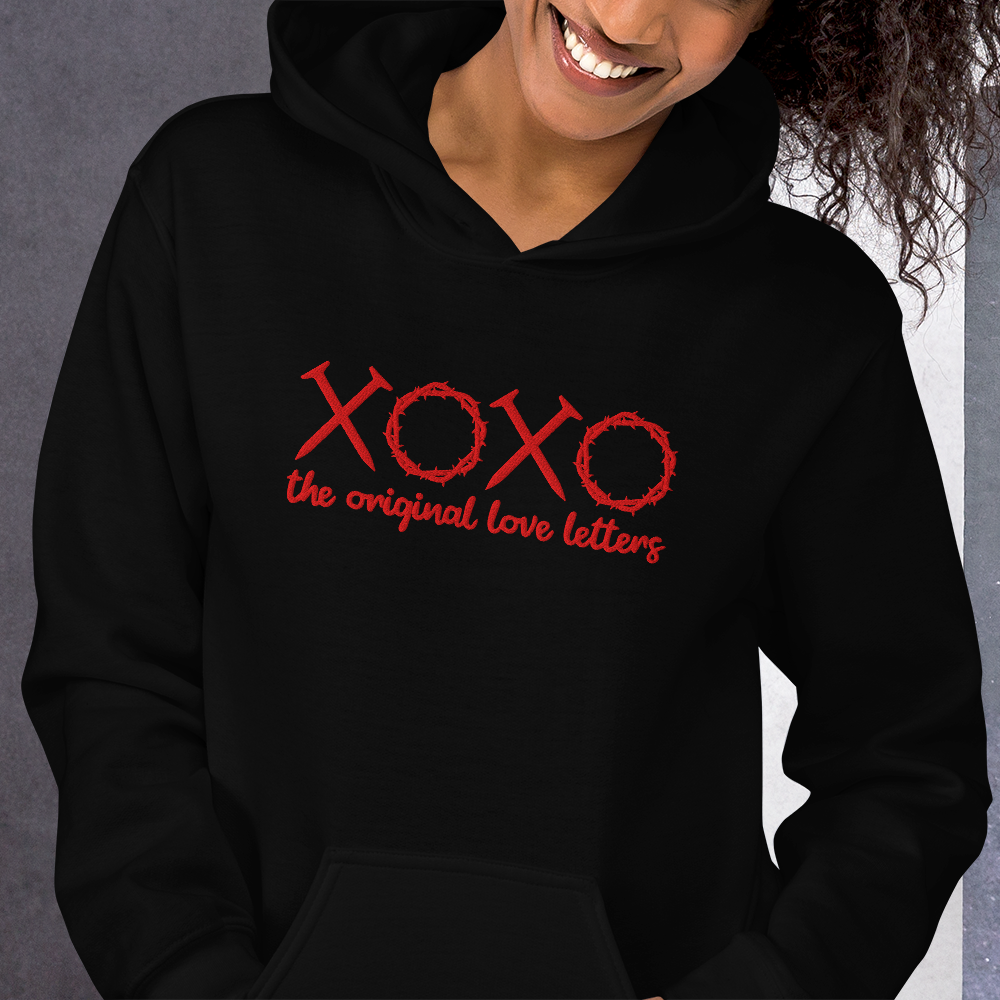 XOXO The Original Love Letters Embroidered Hoodie