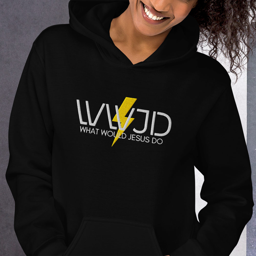 WWJD Embroidered Hoodie - What Would Jesus Do