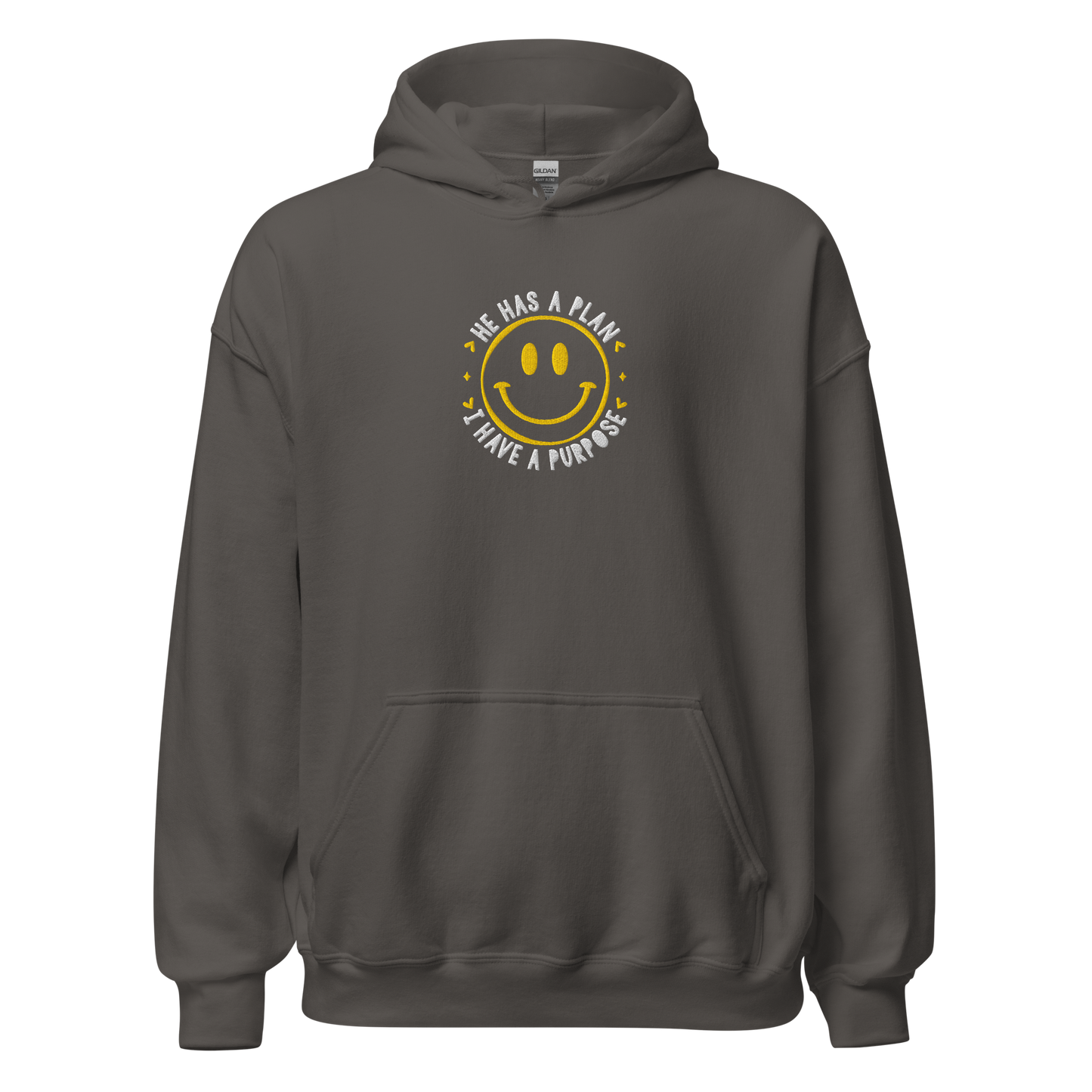 He Has a Plan I Have a Purpose Embroidered Hoodie