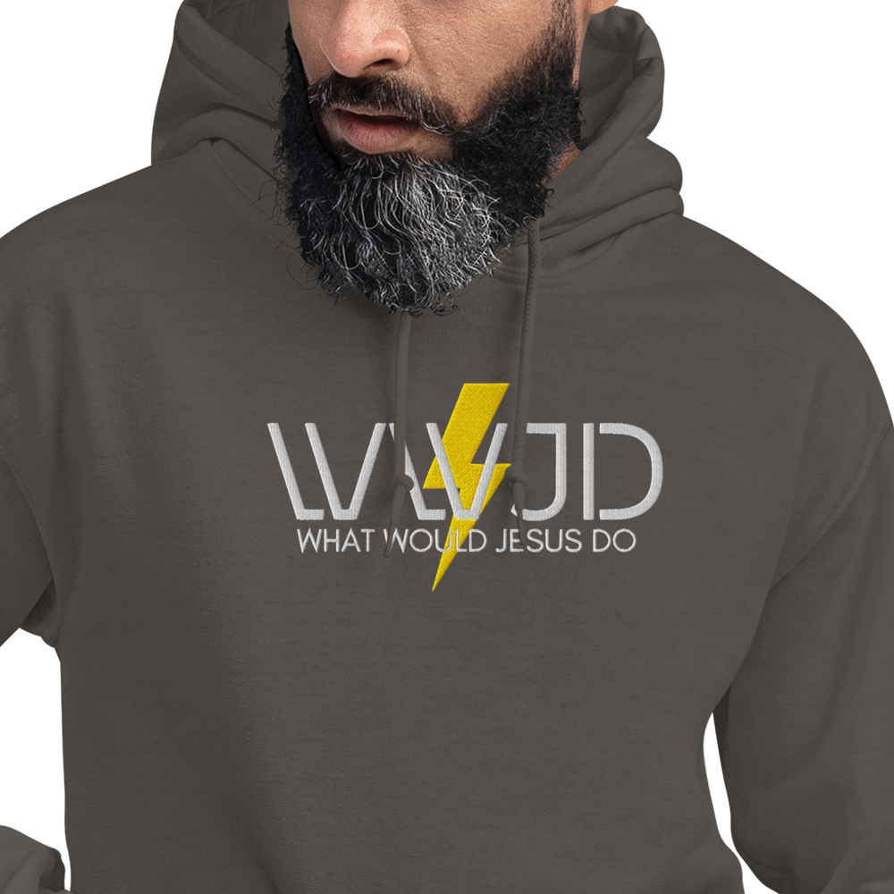 WWJD Embroidered Hoodie - What Would Jesus Do