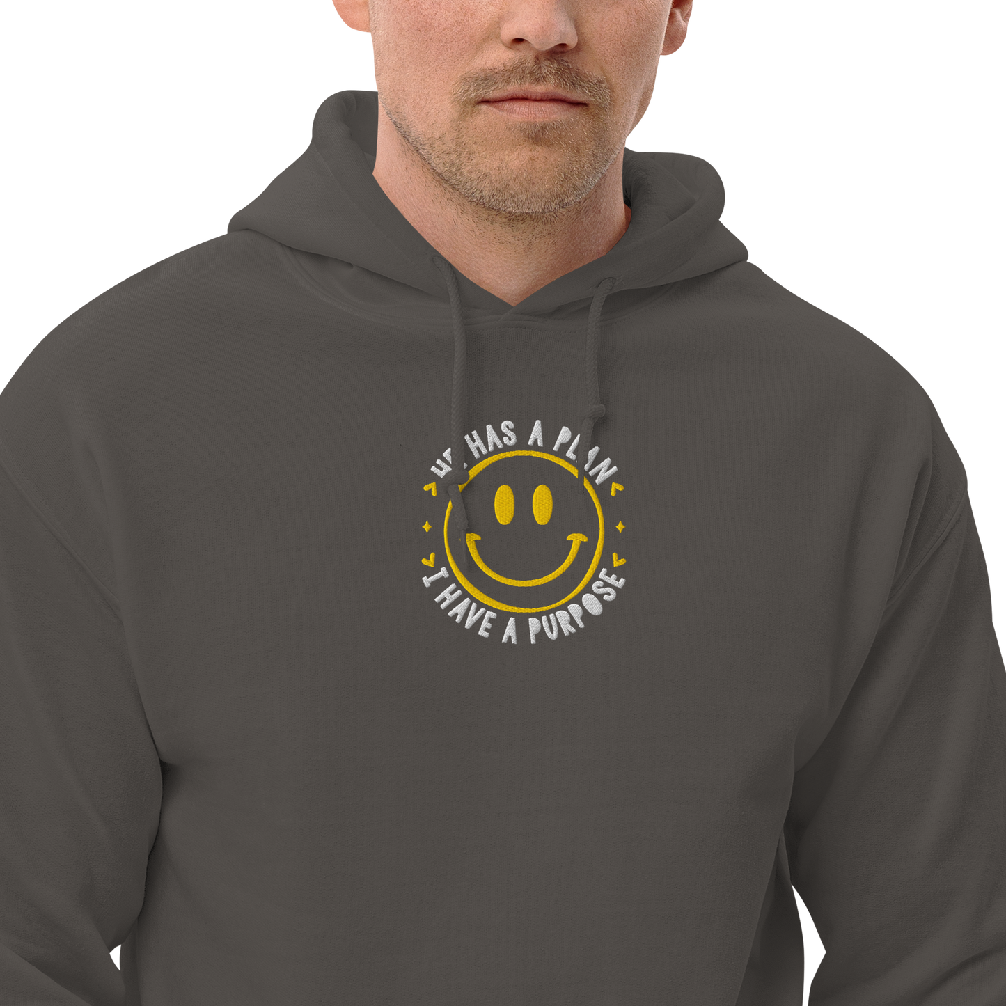 He Has a Plan I Have a Purpose Embroidered Hoodie