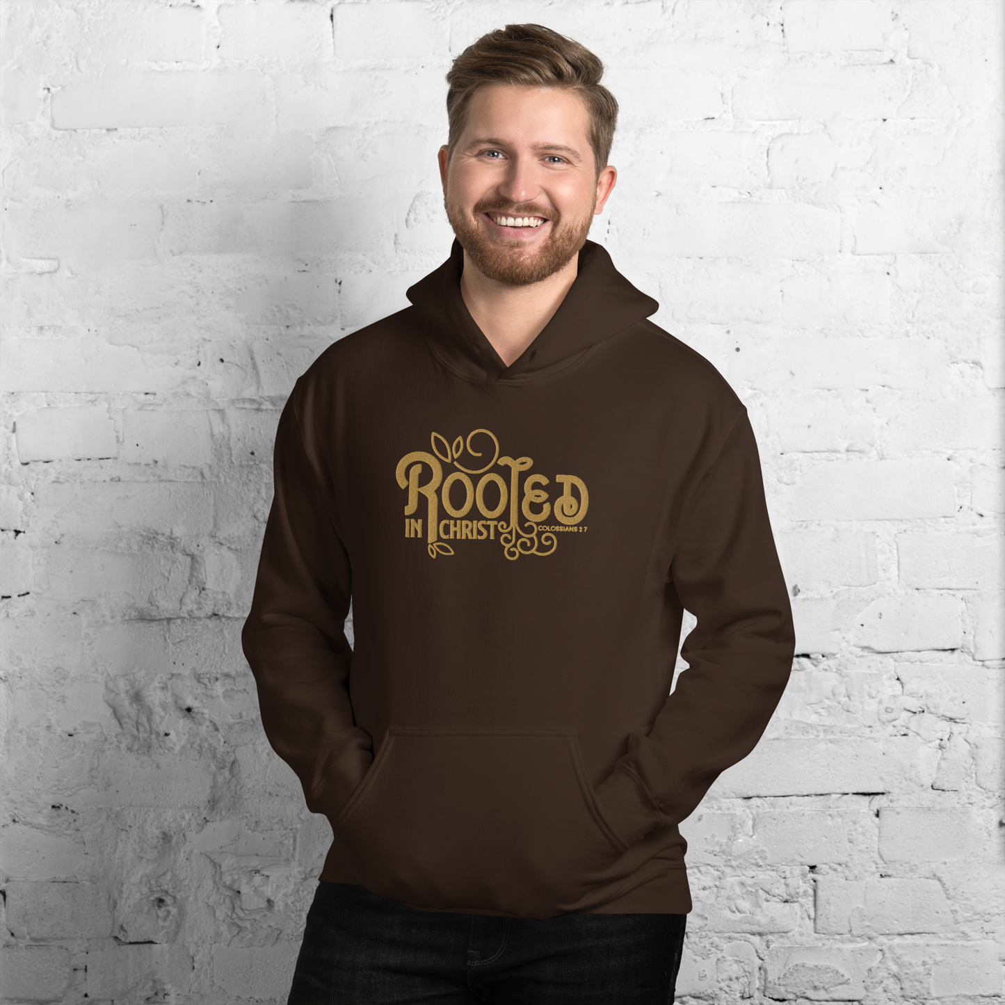 Rooted in Christ Embroidered Hoodie