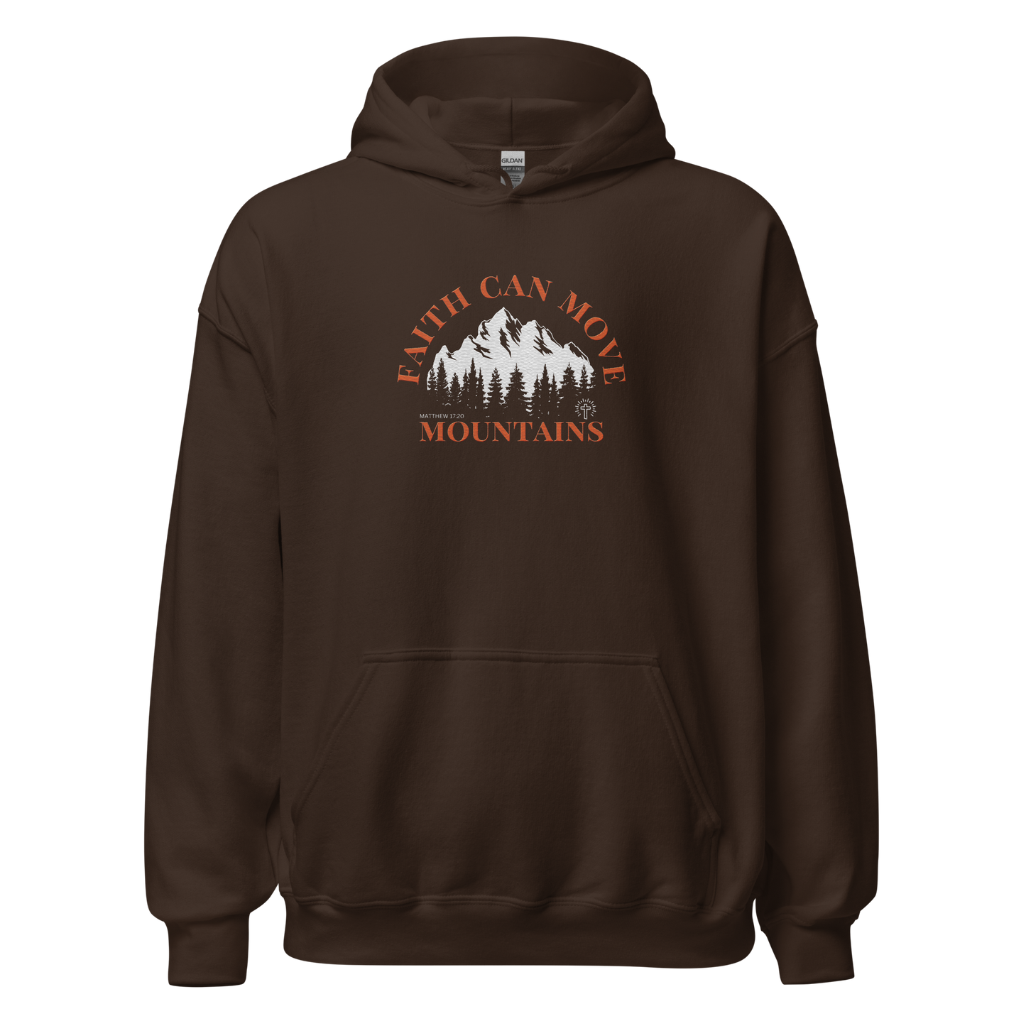 Faith Can Move Mountains Embroidered Hoodie