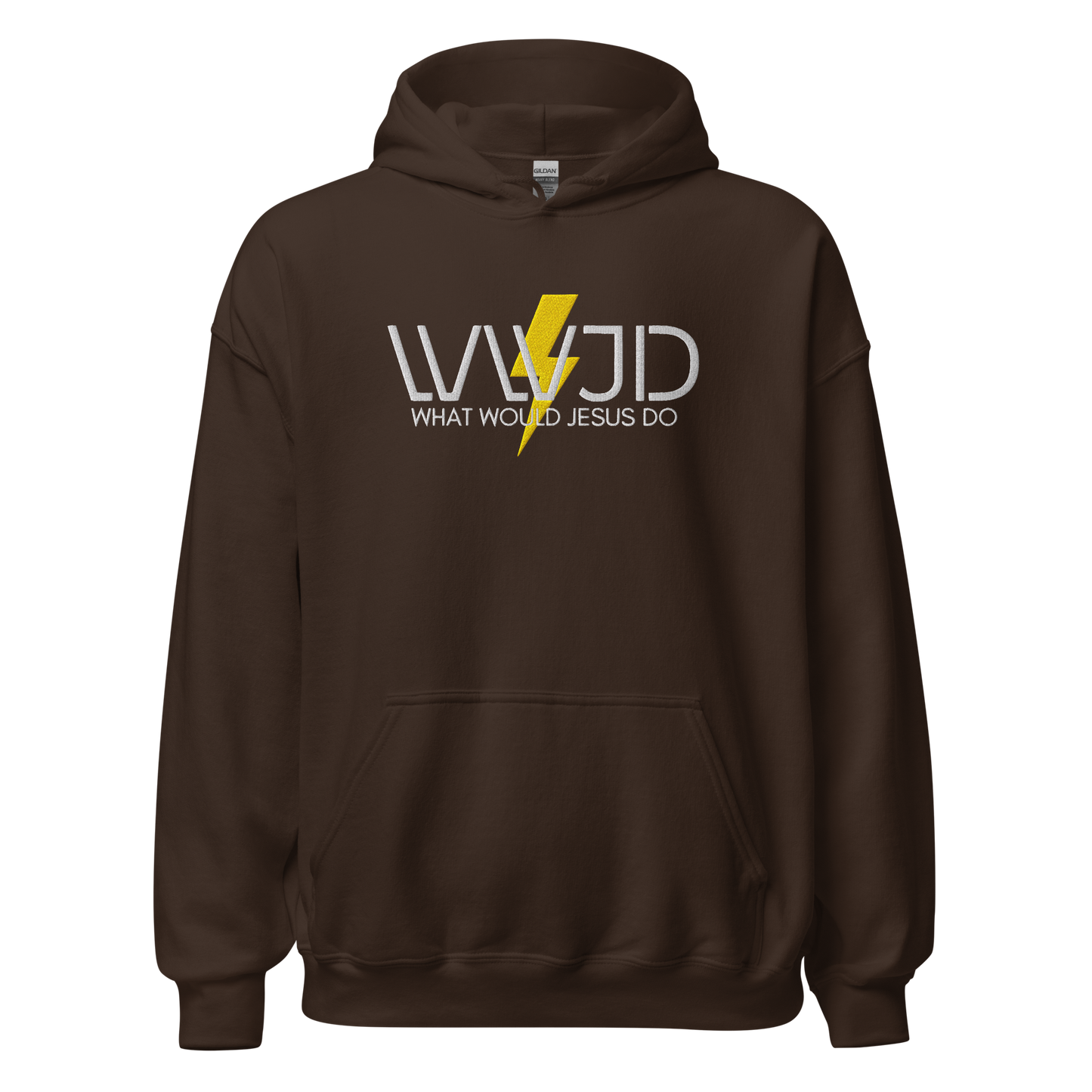 WWJD Embroidered Hoodie - What Would Jesus Do