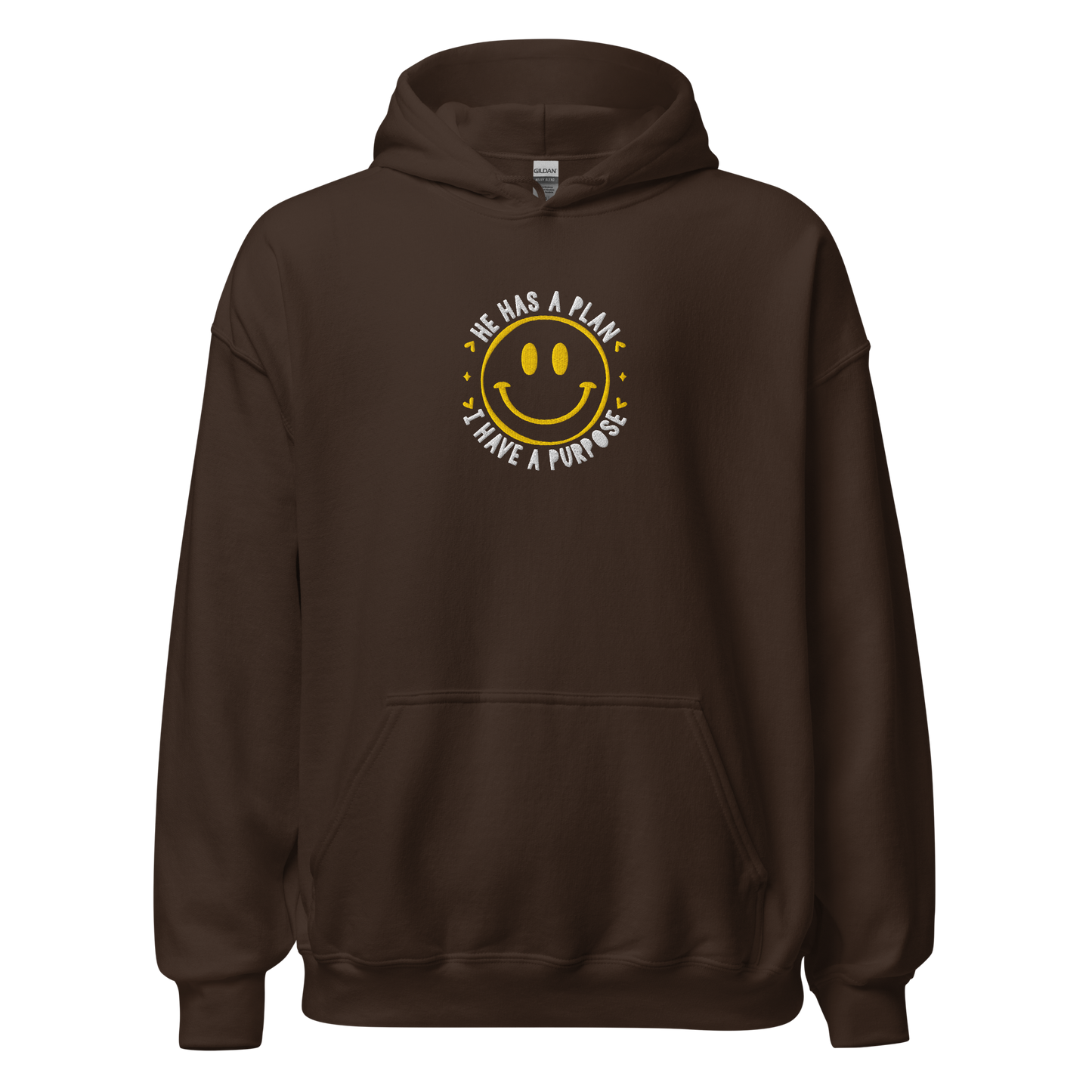 He Has a Plan I Have a Purpose Embroidered Hoodie