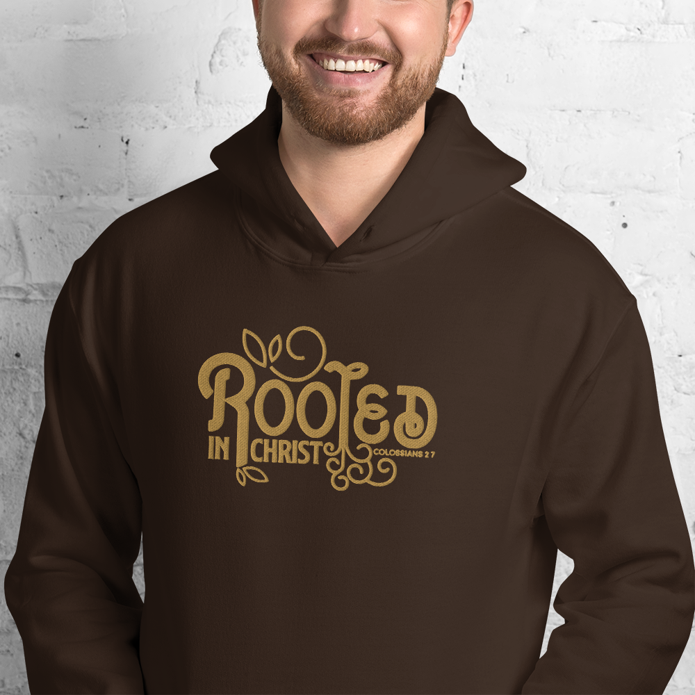 Rooted in Christ Embroidered Hoodie