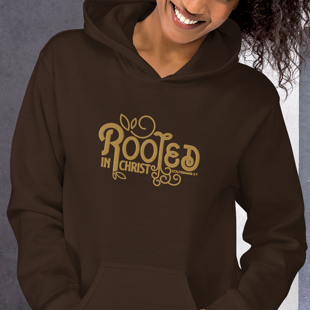 Rooted in Christ Embroidered Hoodie