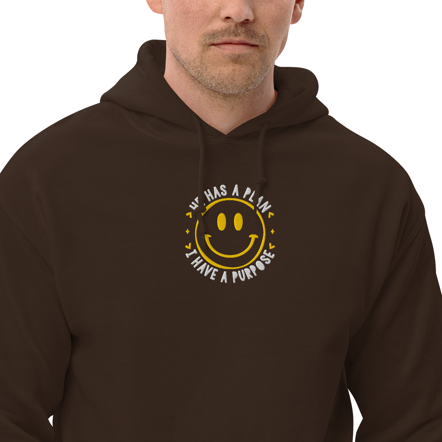 He Has a Plan I Have a Purpose Embroidered Hoodie