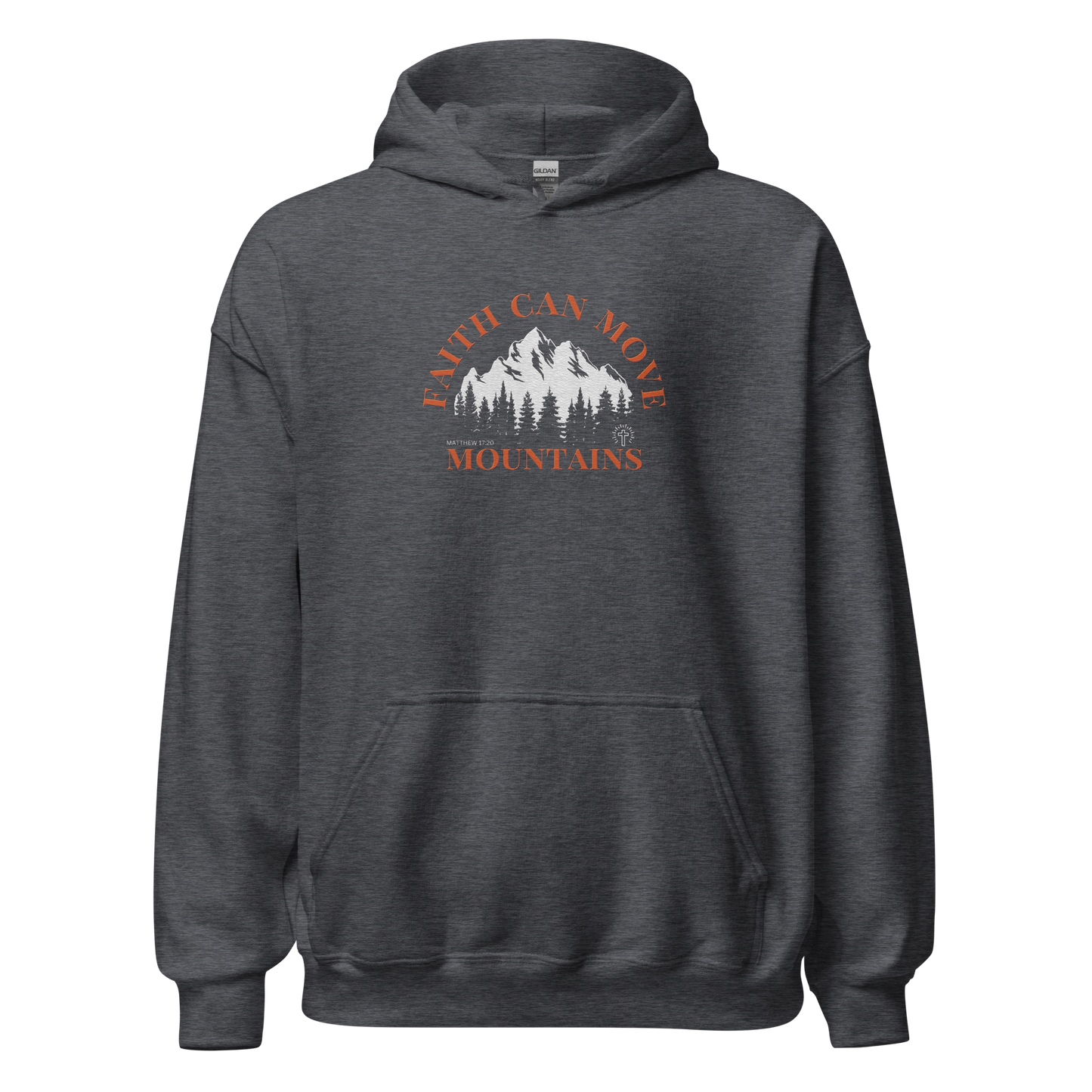 Faith Can Move Mountains Embroidered Hoodie