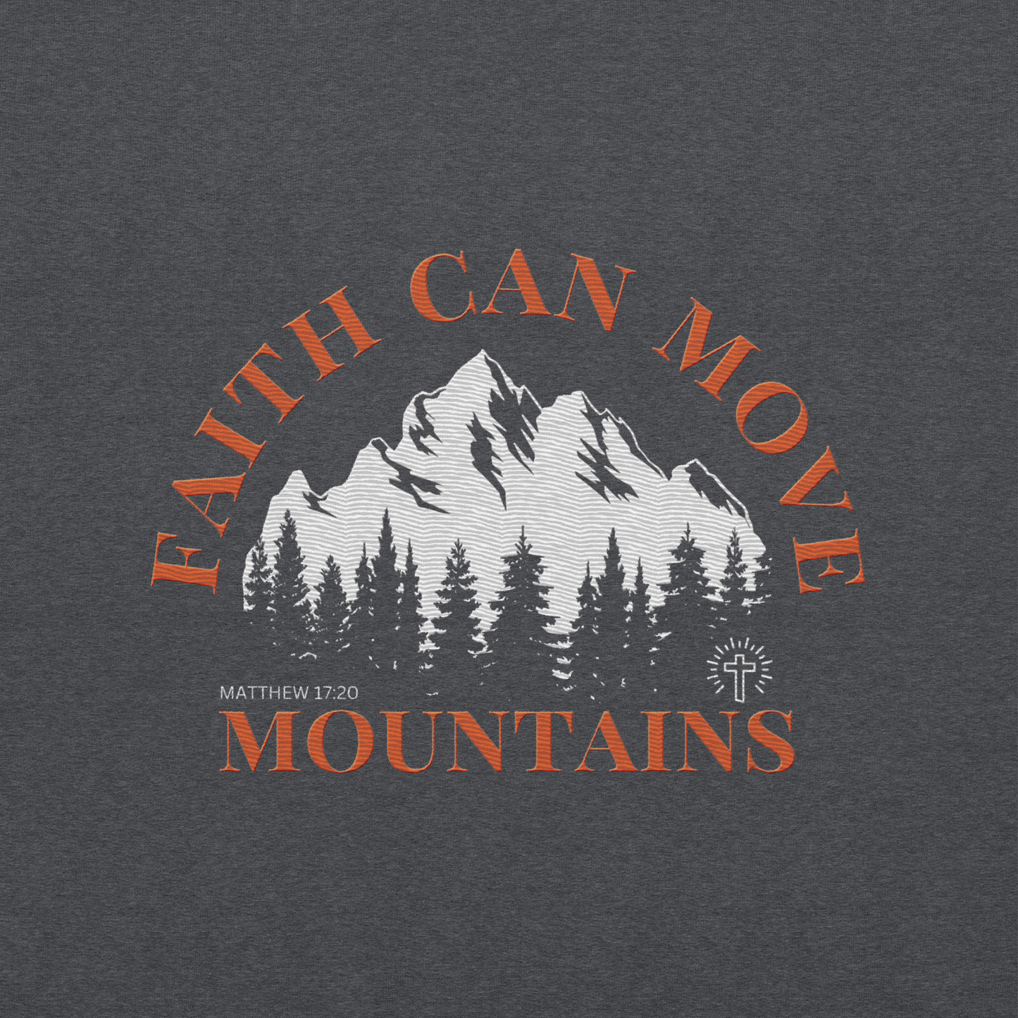 Faith Can Move Mountains Embroidered Hoodie