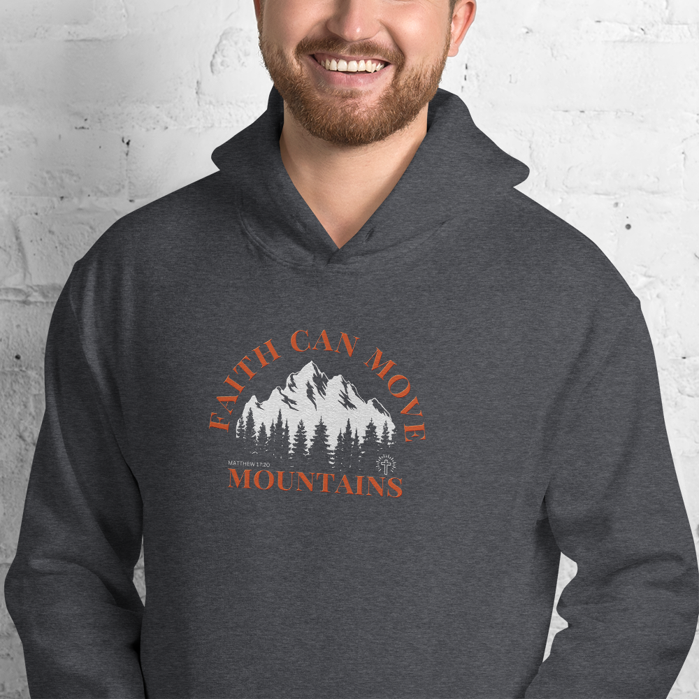 Faith Can Move Mountains Embroidered Hoodie