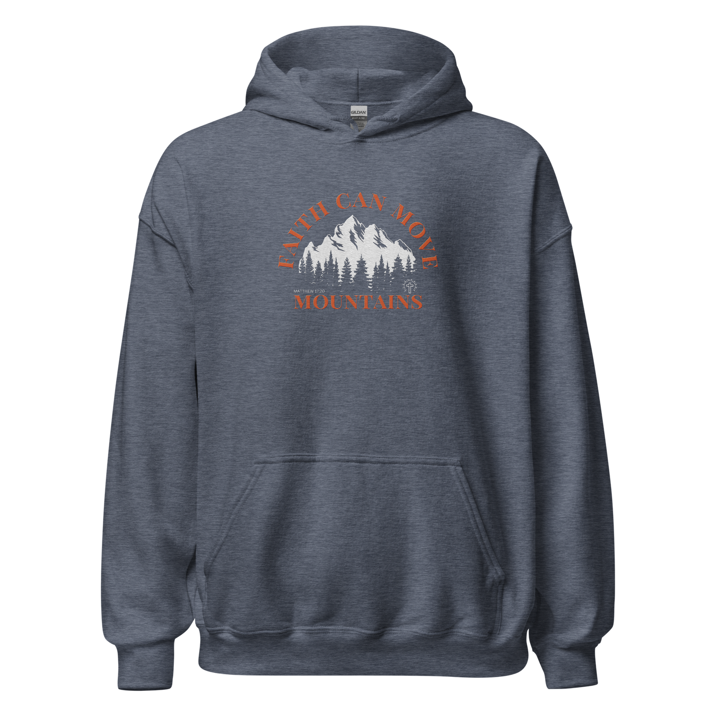 Faith Can Move Mountains Embroidered Hoodie