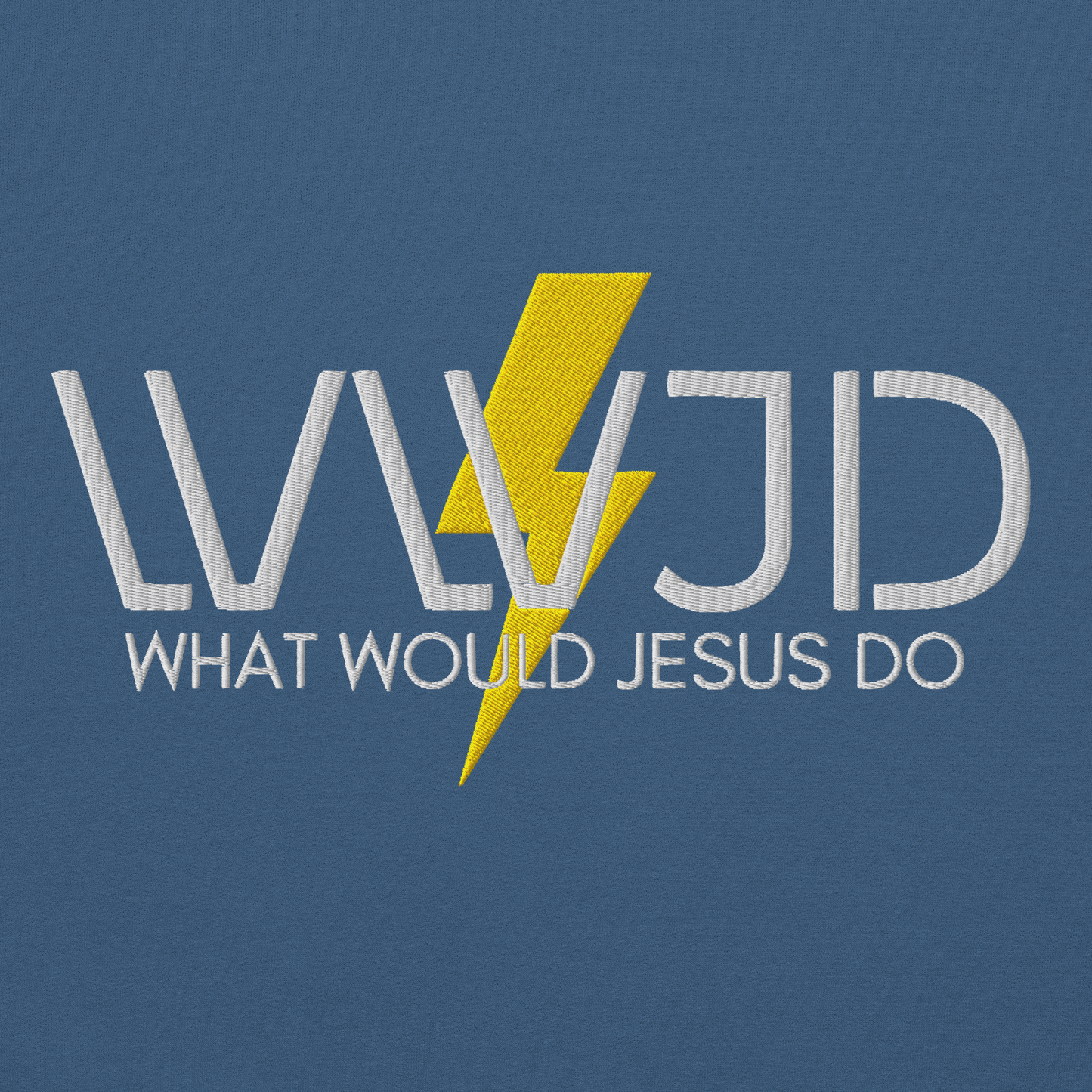 WWJD Embroidered Hoodie - What Would Jesus Do