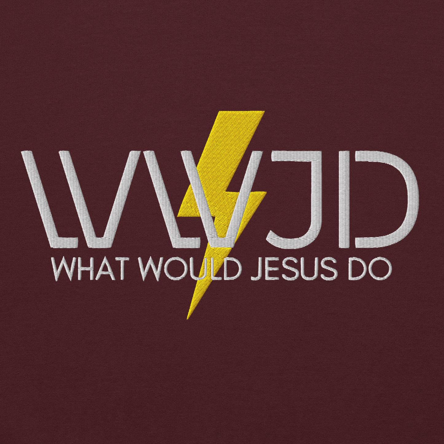 WWJD Embroidered Hoodie - What Would Jesus Do